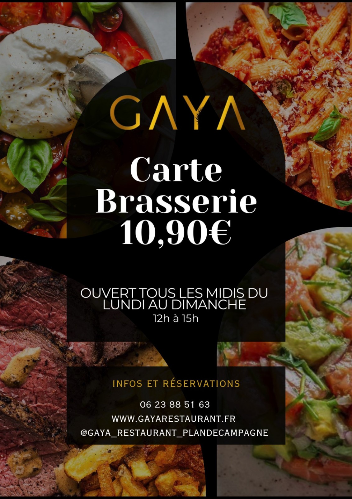 Carte brasserie